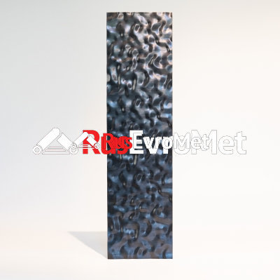 Декоративная нержавеющая сталь  3D Matt Water Ripple Small Black Matt