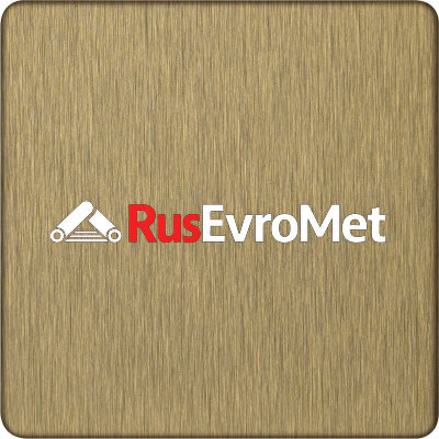 Декоративная нержавеющая сталь  Satin Gold Matt